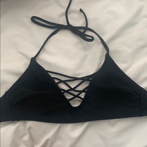 black bikini top